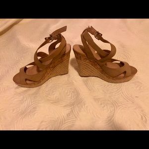 Charles by Charles David leather wedges size 7 1/2